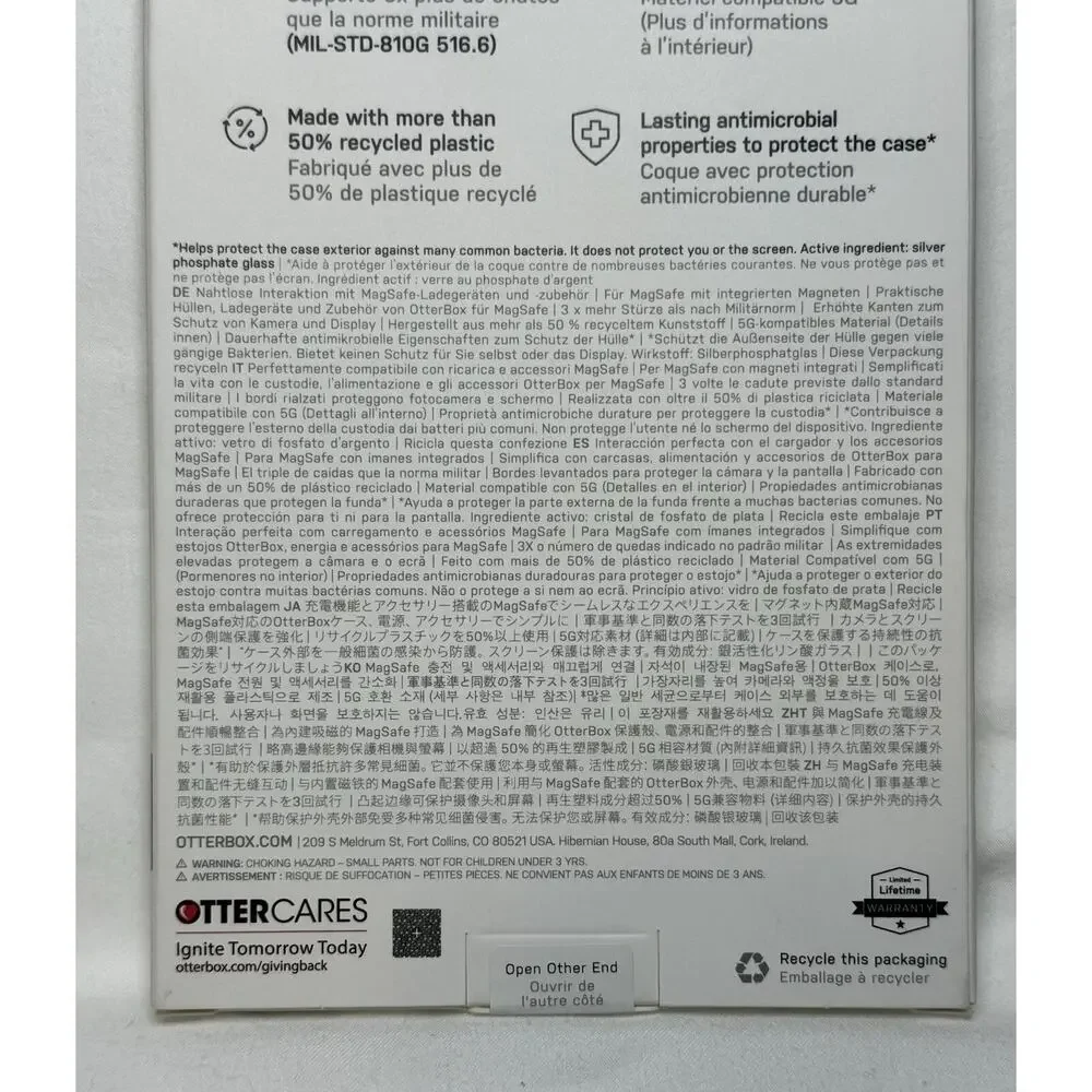New Clear OtterBox Symmetry+ Series Case Magsafe for iPhone 14 Pro Max 2022 XL